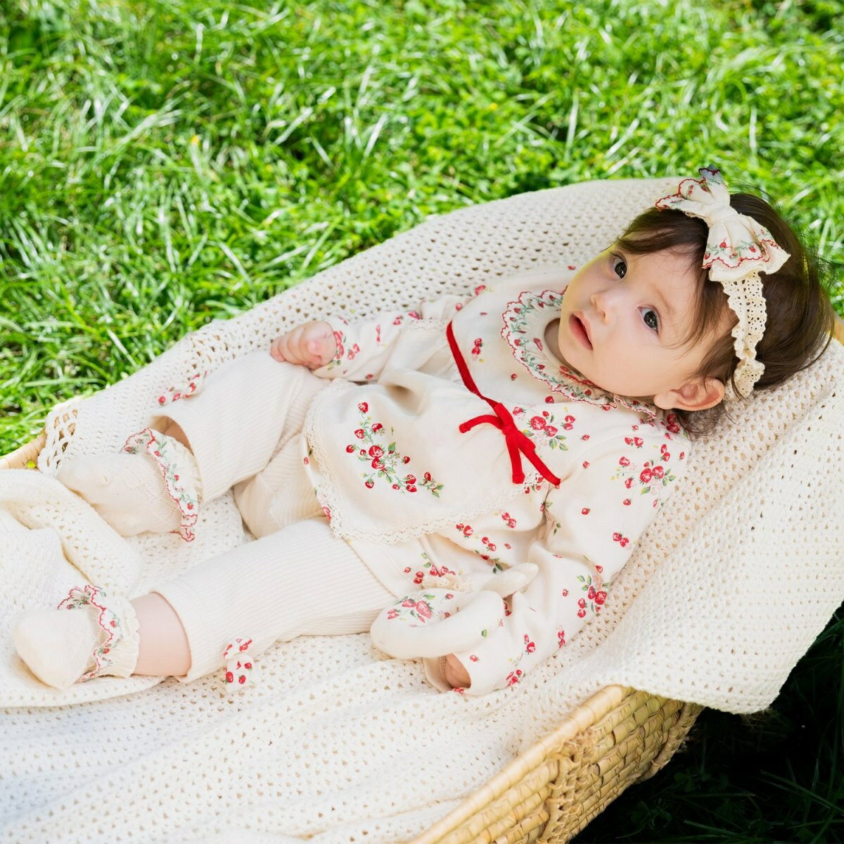 【オーガニック】野イチゴベビースーツ【日本製】／センスオブワンダー（sense of wonder）のサムネイル