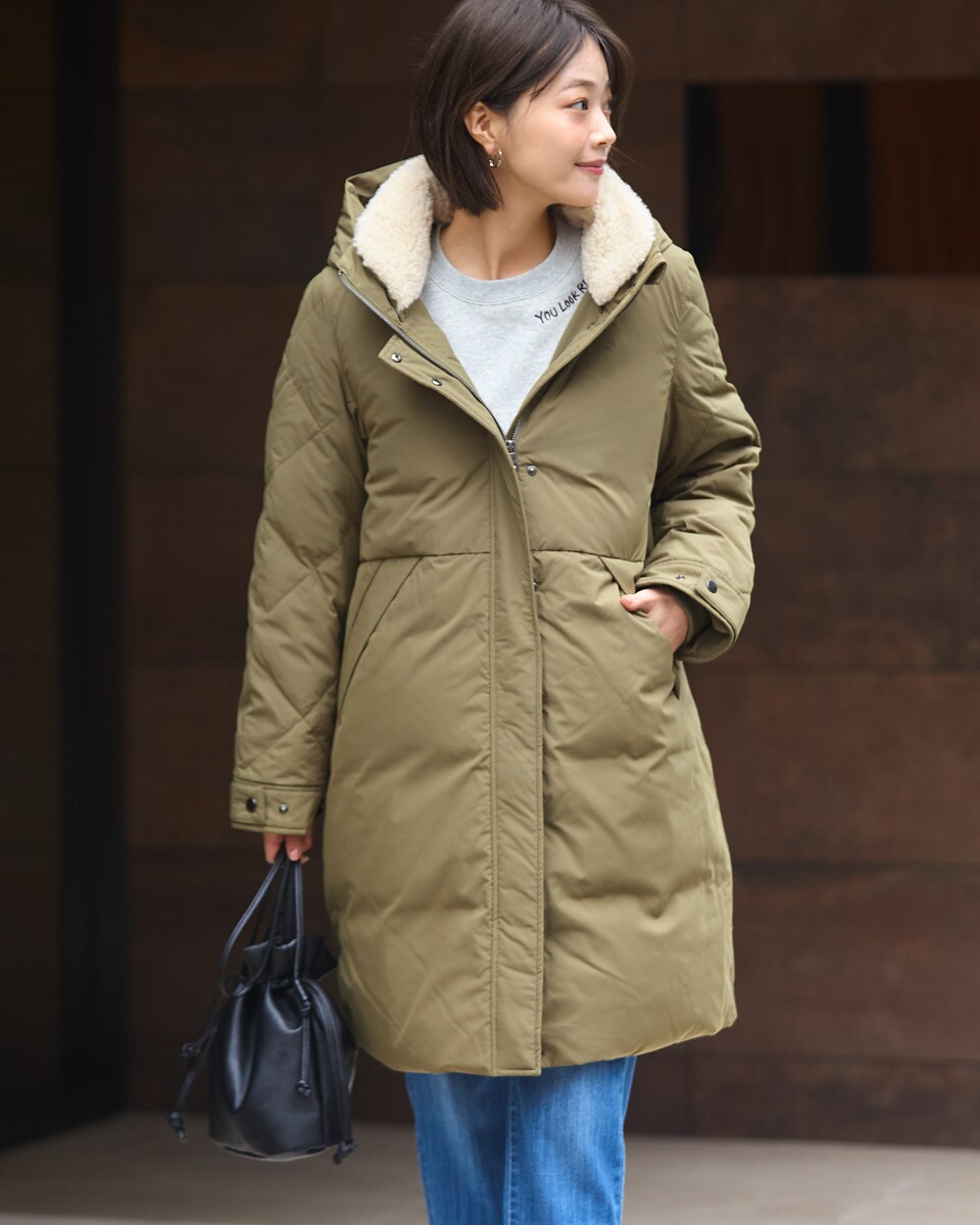 ファー付きダウンコート／ゴールデンベア（GOLDENBEAR）