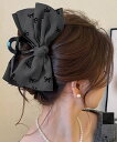 リボンヘアクリップ ビッグリボンバレッタ/ミニミニストア(miniministore)