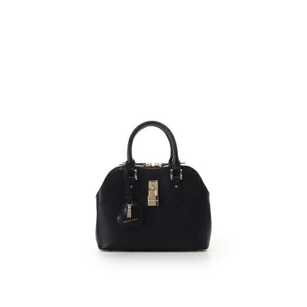 ハートモチーフレザーハンドバッグ