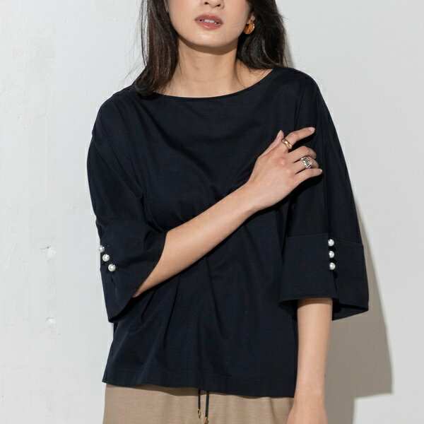 【雑誌掲載】ボートネックプルオーバー／エウクレイド（EUCLAID）