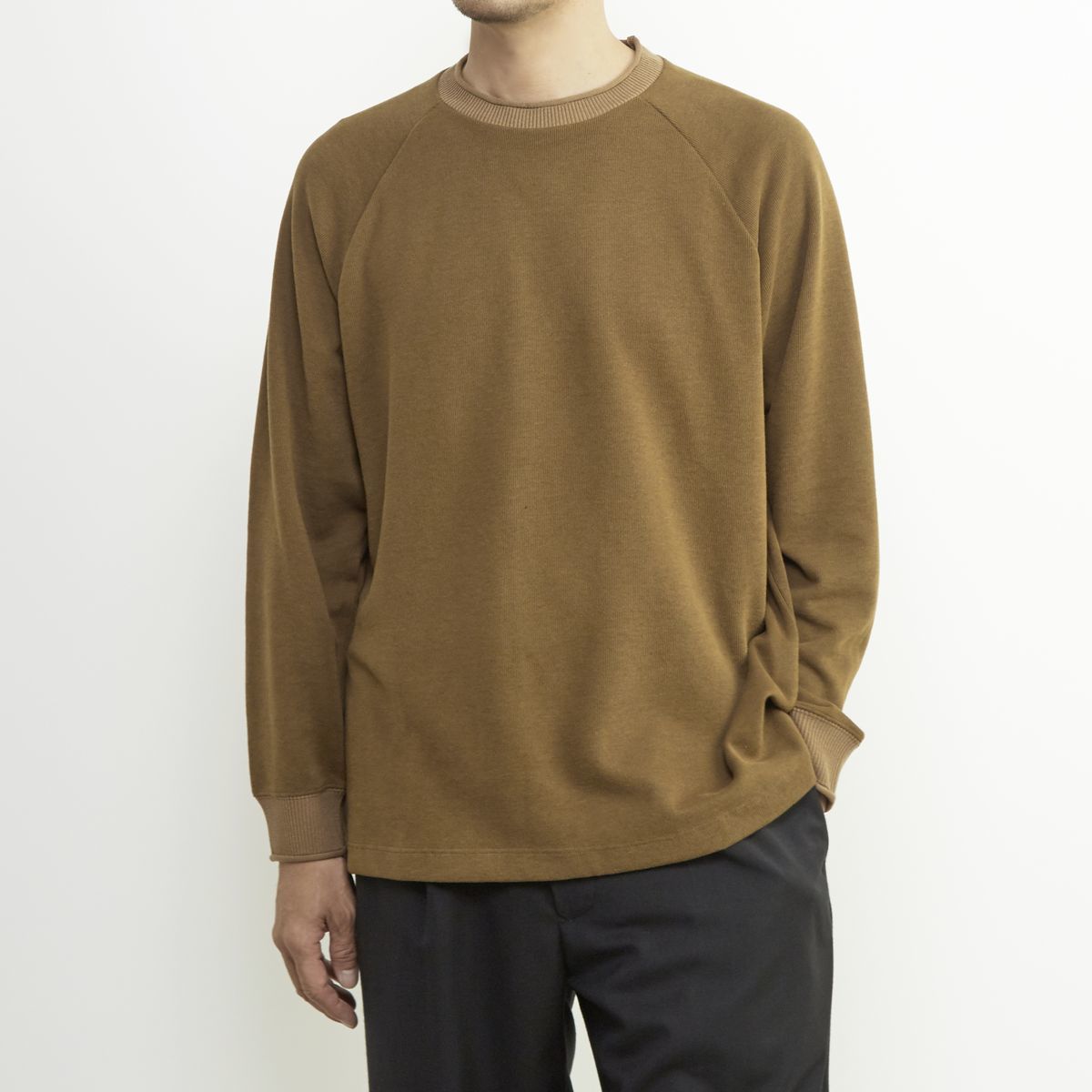 編立て襟ニットソー／メンズメルローズ（MEN'S MELROSE）
