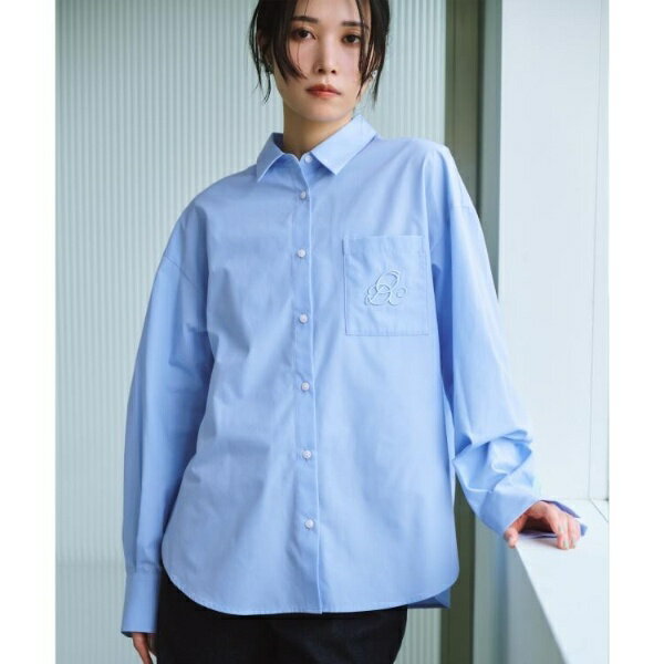 ポケット刺繍レギュラーカラーシャツ【洗濯機OK】／オペークドットクリップ（OPAQUE.CLIP）