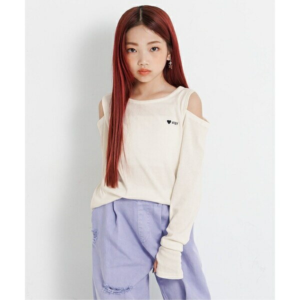 肩あきリブロンT／アルジー（ALGY）のサムネイル