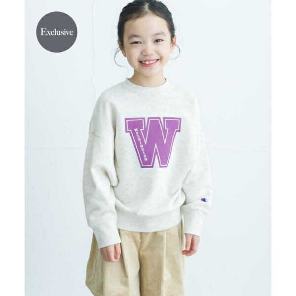 『別注』Champion×DOORS ロゴスウェット(KIDS)／アーバンリサーチ ドアーズ（URBAN RESEARCH DOORS）