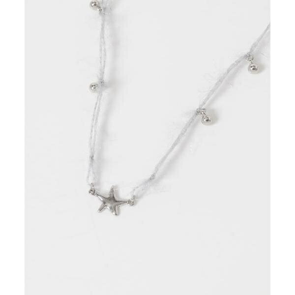 ウールヤーンチャームコードチョーカーネックレス／スメリー（SMELLY）