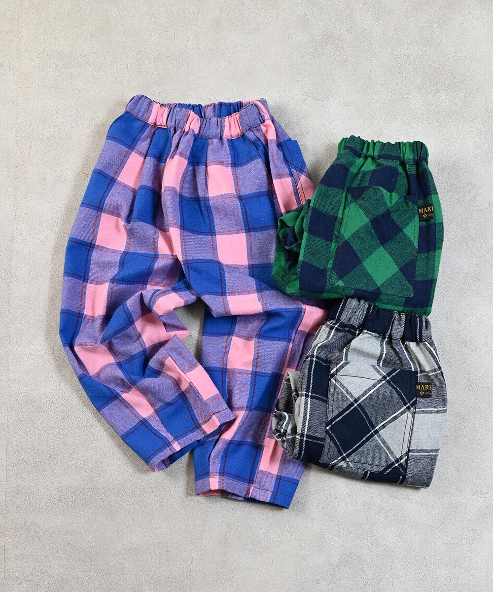 チェックボリュームパンツ／マーキーズ（MARKEY'S）のサムネイル