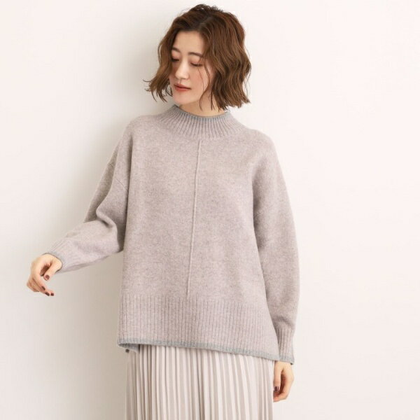 【洗える】ふんわりウール混オーバーサイズニット／グローブ（grove）