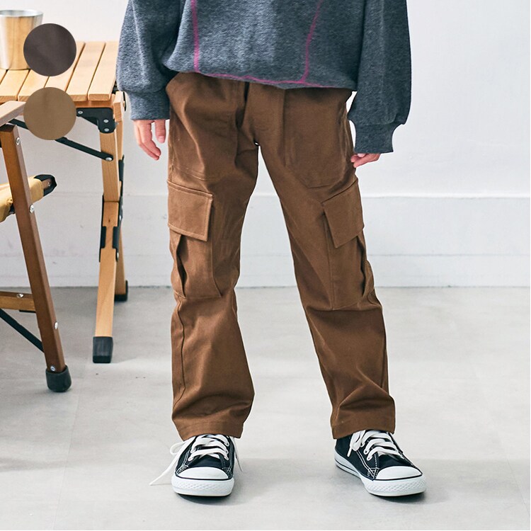 無地ツイルカーゴ長パンツ／ダディオダディ（Daddy Oh Daddy）