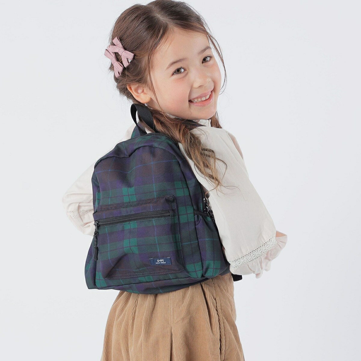 SHIPS KIDS:タータン チェック デイ パック S／シップス（SHIPS）