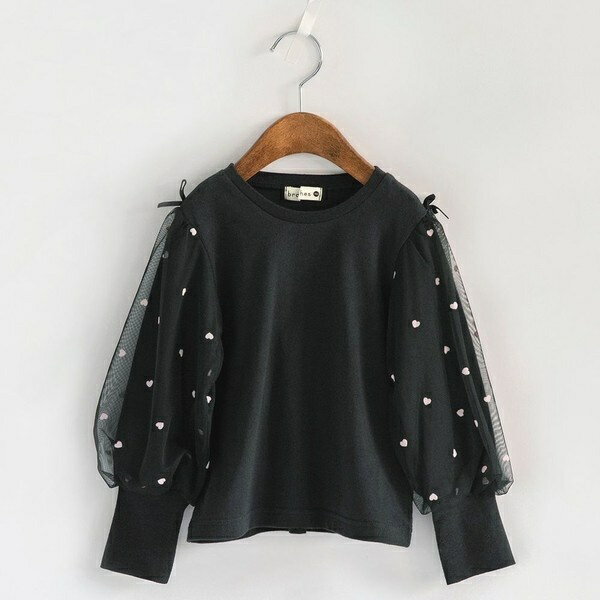 袖チュール長袖Tシャツ／ブランシェス（branshes）のサムネイル