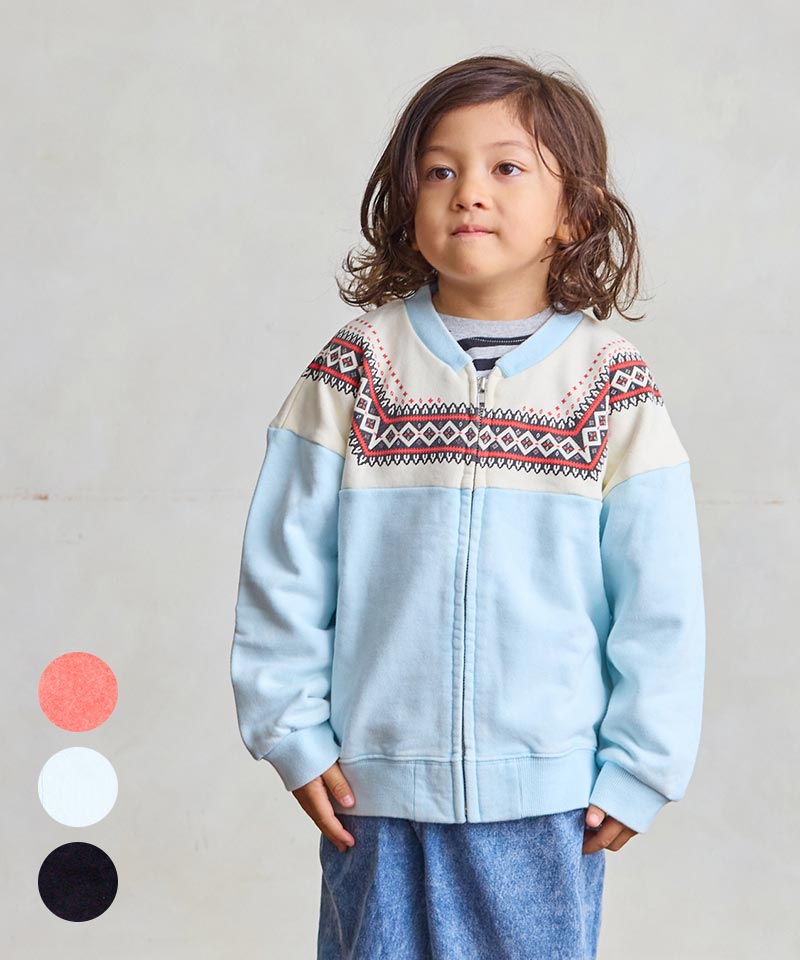 雪柄フルジップスウェット／マーキーズ（MARKEY'S）