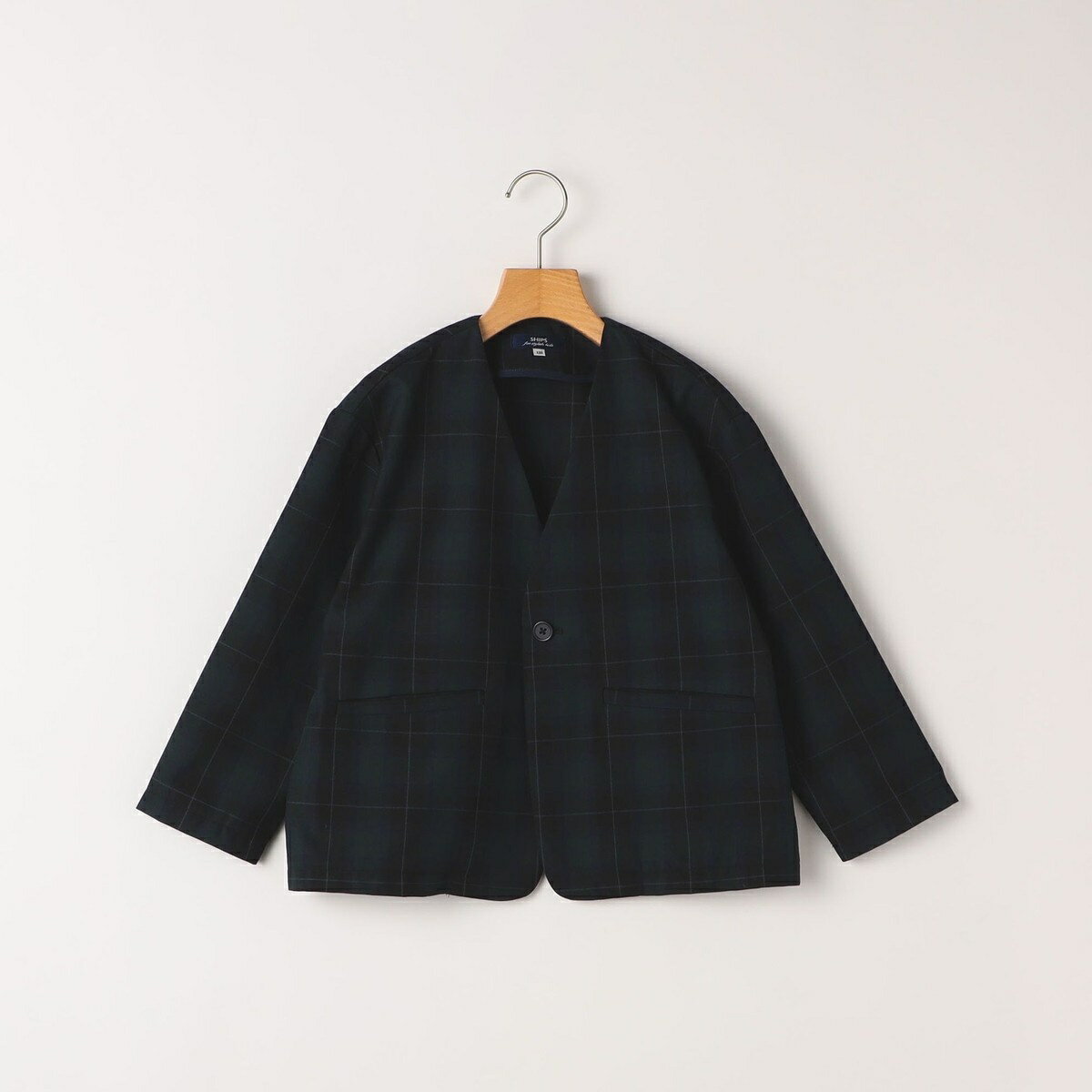 SHIPS KIDS:140～160cm / 50th ANNIV セレモニー チェック ノーカラー／シップス（SHIPS）