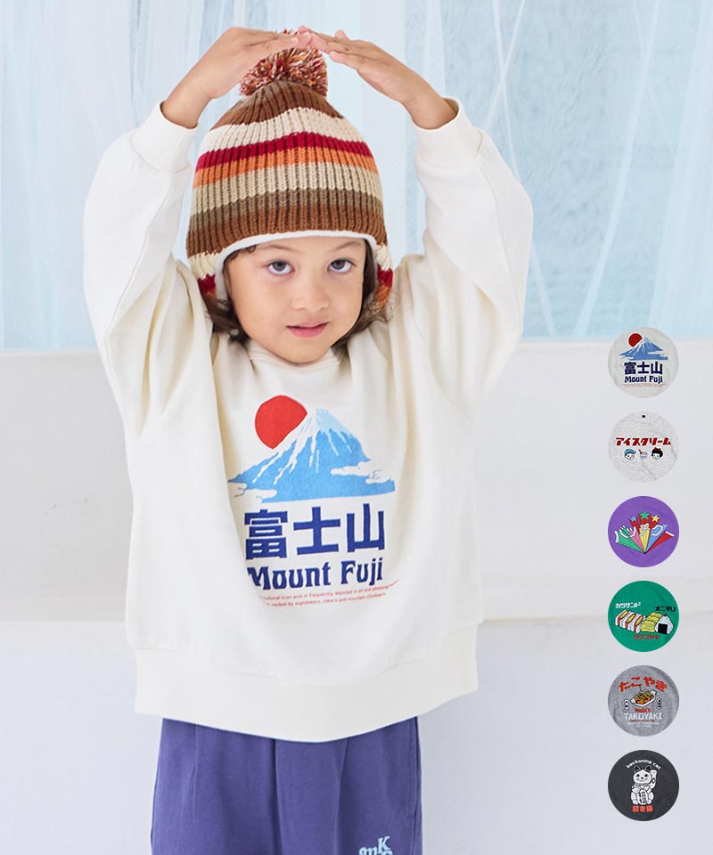 ビッグシルエットジャパニーズプリントトレーナー／マーキーズ（MARKEY'S）