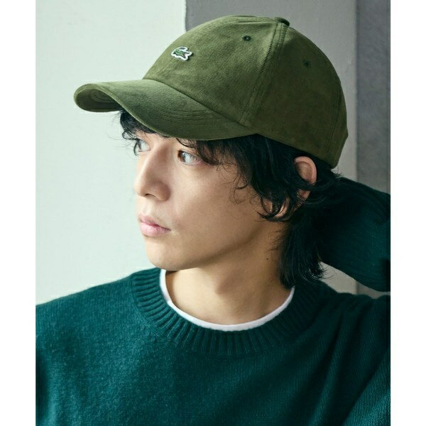 ワンポイントワニロゴ・コーデュロイキャップ／ラコステ（LACOSTE）