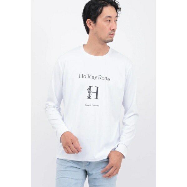 HロゴプリントクルーネックナガソデTCS／ハイストリート（HIGH STREET）