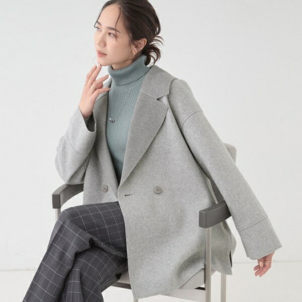 【S-LL】大人のこなれ感 テーラード風コート／シューラルー（SHOOLARUE）