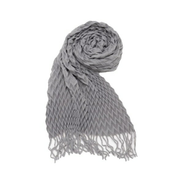 【手洗い可】ダイヤプリーツ無地ストール／イッツデモ（ITS'DEMO）