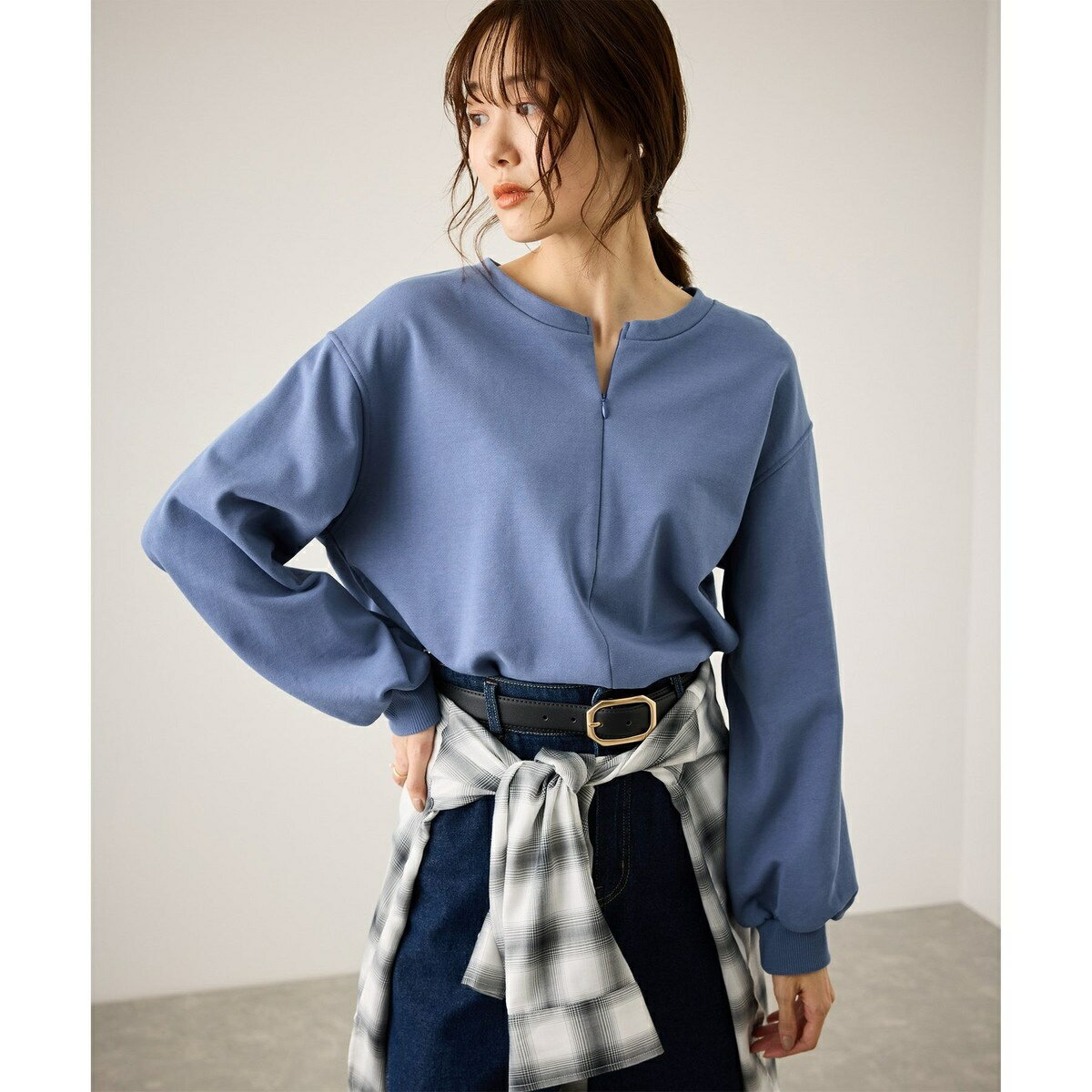 スキッパー裏毛プルオーバー／ロペピクニック（ROPE' PICNIC）