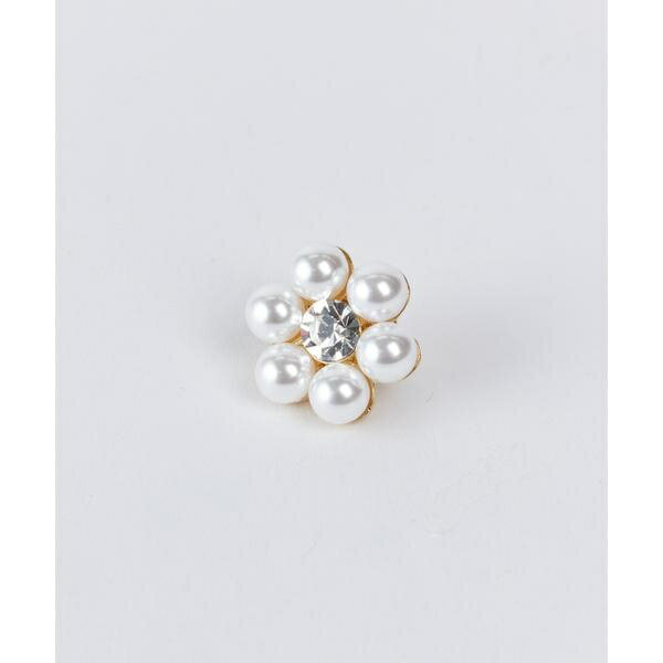 フラワーパールブローチ(大)／マーリエ ル カセット（Maglie le cassetto）