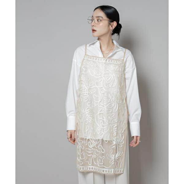Sara mallika／TULLETAPEEMBRIODERY CAMI DRESS／ナノユニバース（NANO universe）
