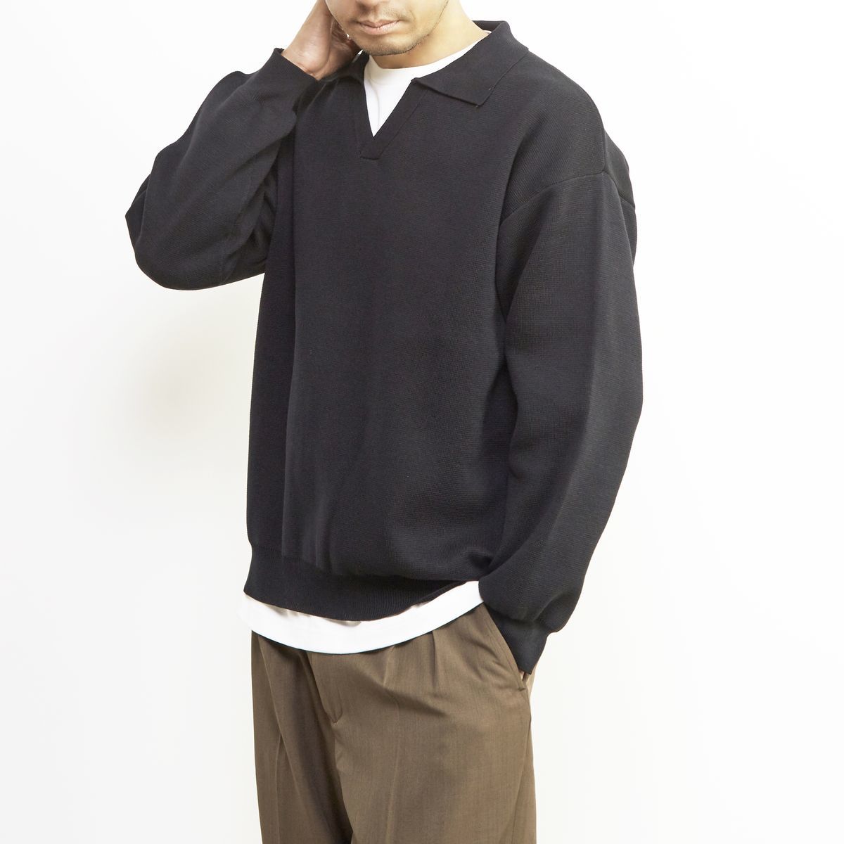 エステルミラノリブスキッパーポロ／メンズメルローズ（MEN'S MELROSE）