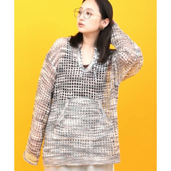 Orale! モヘアタッチアノラックメッシュニットプルオーバー 【3月2日(月)15時までの限定価格】／チチカカ（titicaca）
