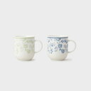 【WEB限定ギフトにおすすめ!】アリア柄 ペアマグセット/ローラ アシュレイ(LAURA ASHLEY)