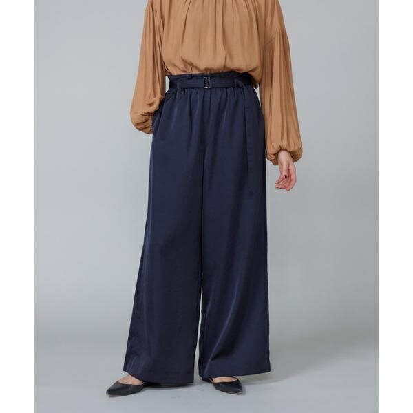 サテンワイドパンツ／ルスーク（Le Souk）