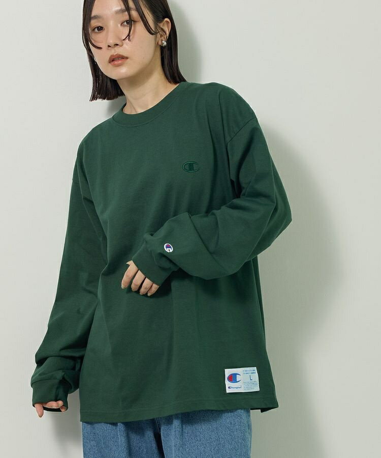 ■Champion LONG SLEEVE T-SHIRT／グリーンパークス（Green Parks）