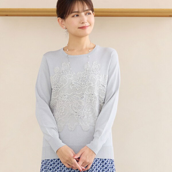 レースつきセーター／ロブジェ（LOBJIE）