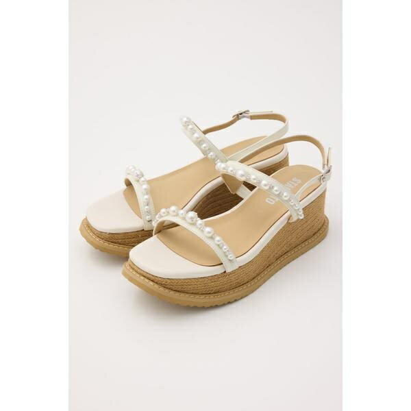 ミニマルパールジュートサンダル／スタッカート（STACCATO）