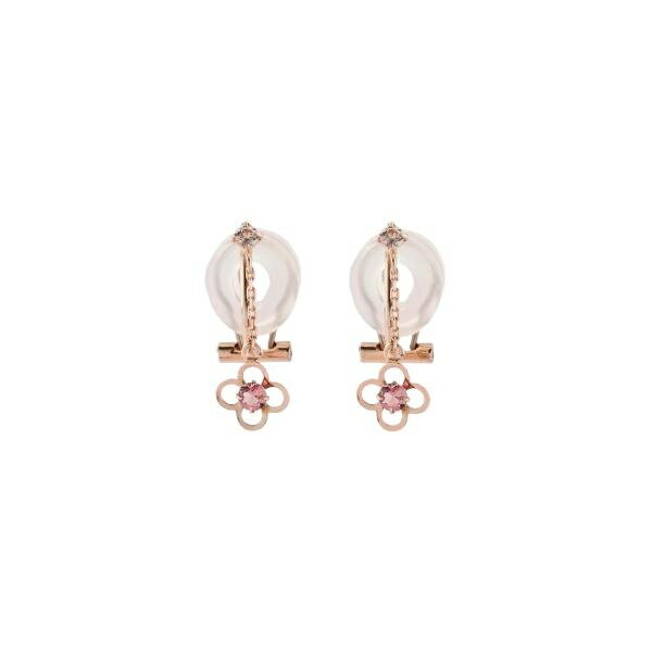 K10PG フラワーイヤリング≪10月 誕生石≫／サマンサティアラ（samantha tiara）