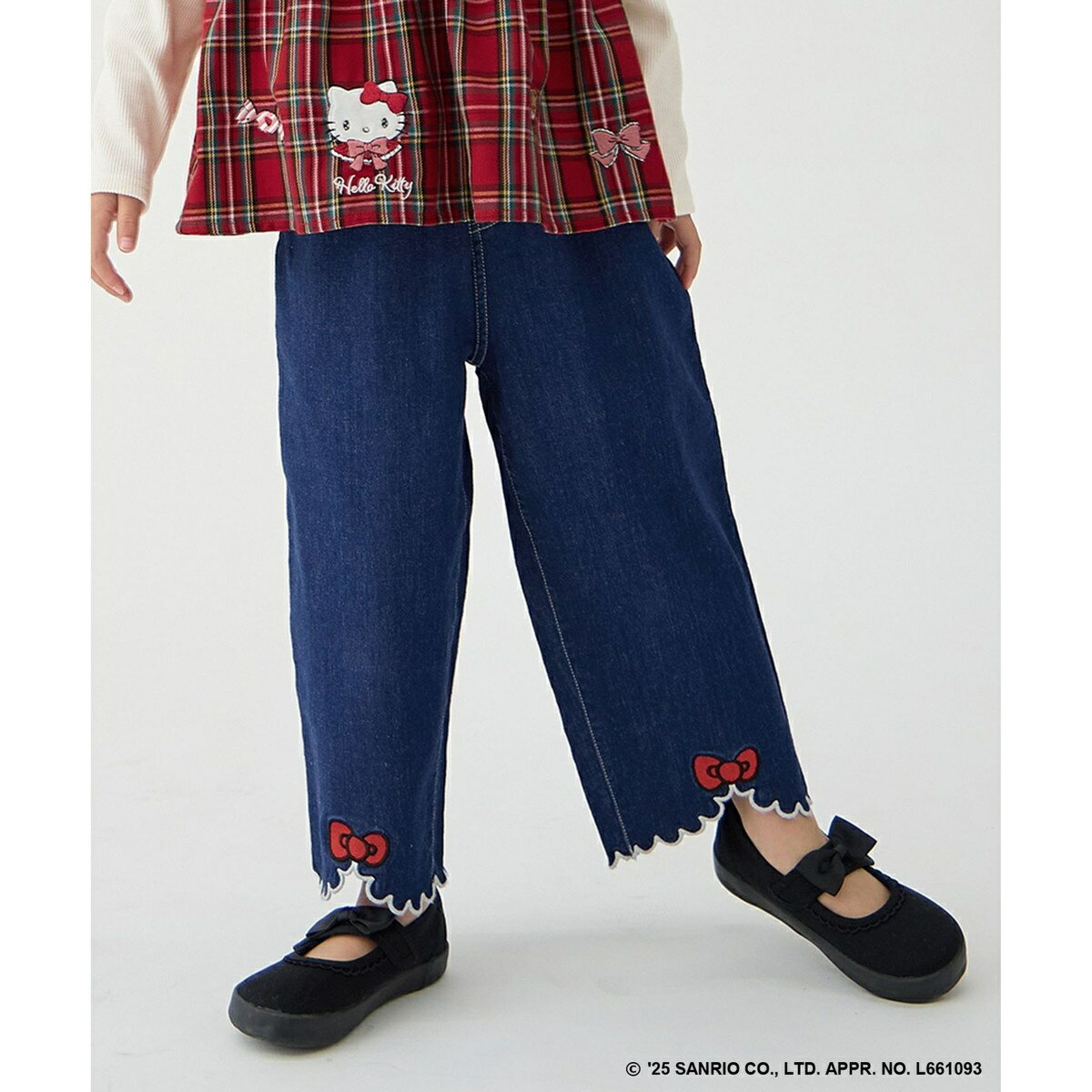 【ハローキティ×ANY KIDS】デニムワイドパンツ／エニィ（any FAM）のサムネイル