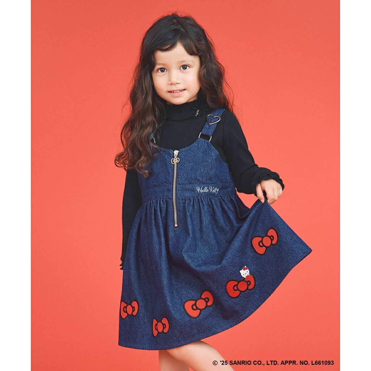 【ハローキティ×ANY KIDS】デニムジャンパースカート／エニィ（any FAM）のサムネイル