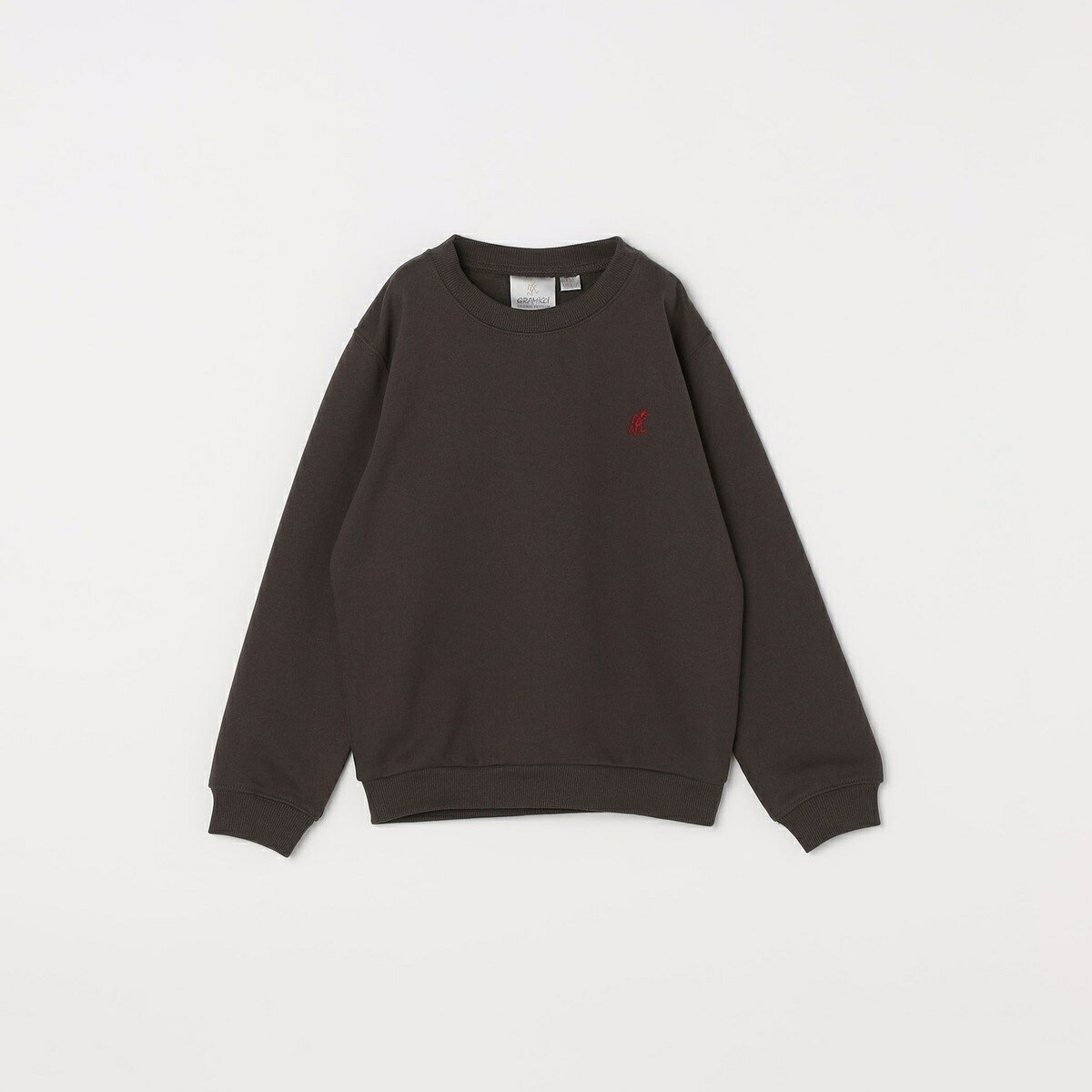 GRAMiCCi: ワンポイント ロゴ 刺繍 クルーネック スウェット (130cm)／シップス エニィ（SHIPS any）
