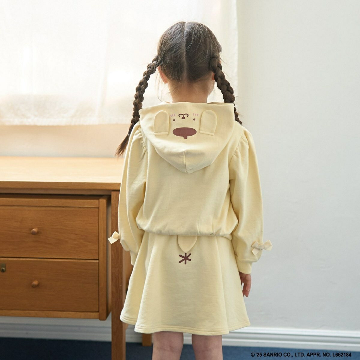 【サンリオキャラクターズ】【毛玉バイバイ裏毛】変身パーカ＆フレアスカートセット／リセマイン（Lycee mine）のサムネイル