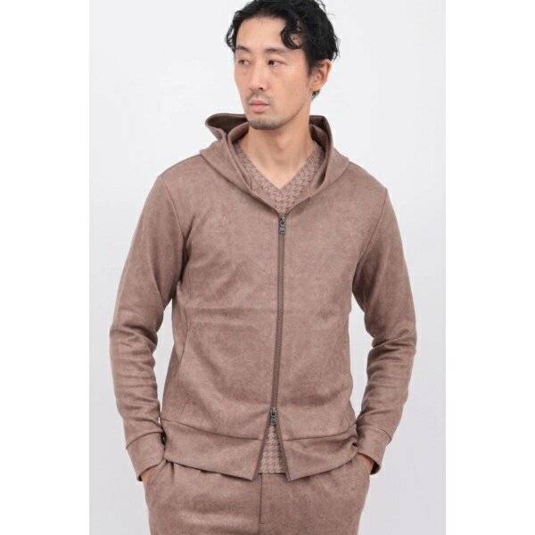 フェイクスエードプリントパーカー／ハイストリート（HIGH STREET）