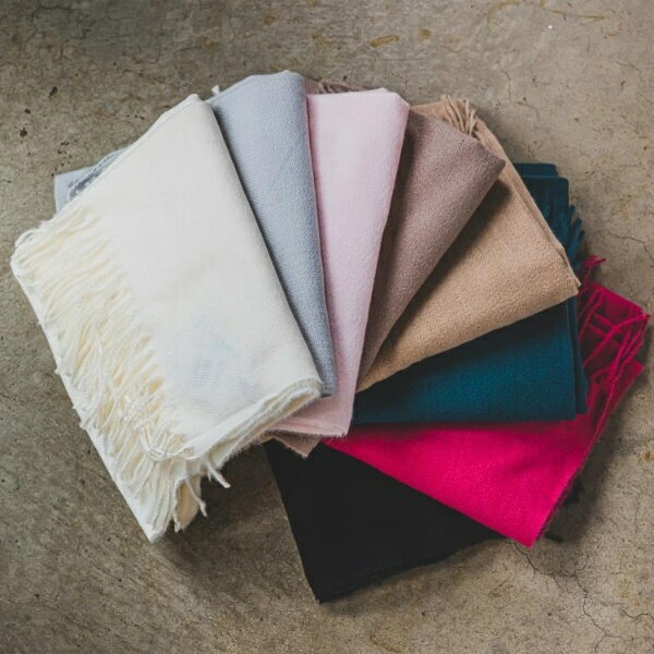 【8色／洗濯可】クリーミータッチ60幅無地ストール／イッツデモ（ITS'DEMO）