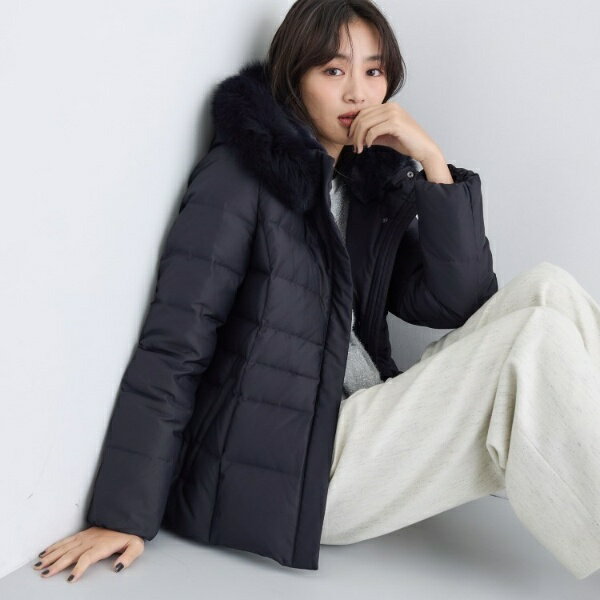 【名品／撥水／抗菌防臭】ショート丈リサイクルダウンコート／インディヴィ（INDIVI）