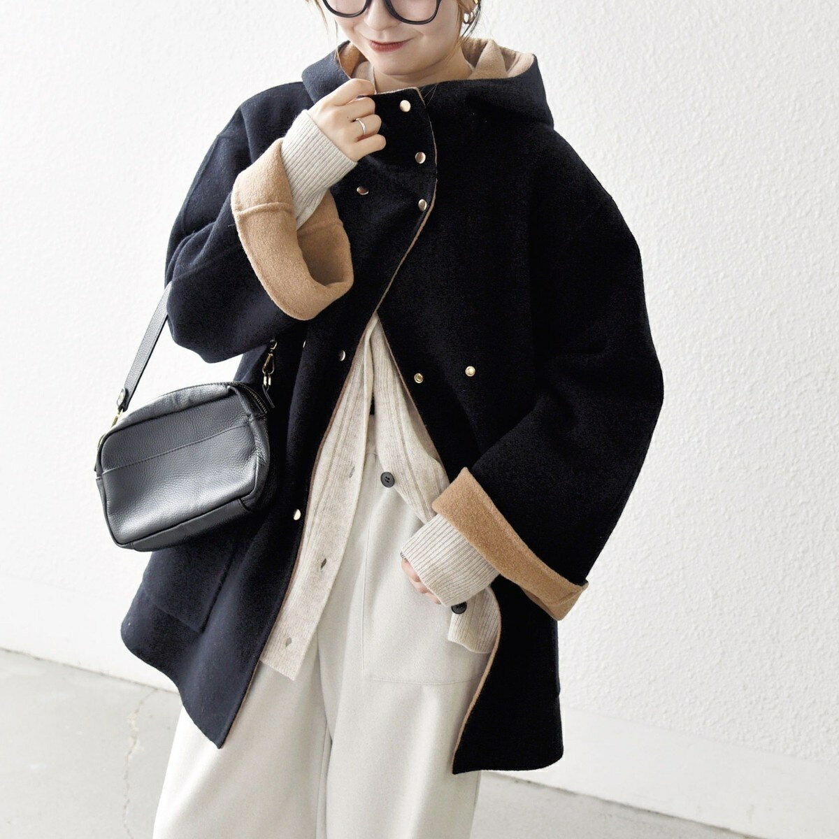 SHIPS any: リバー フーデッド Aライン ミドル コート／シップス エニィ（SHIPS any）のサムネイル