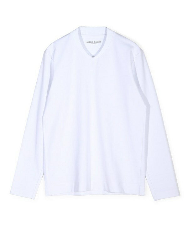 【ACTIVE TAILOR/アクティブテイラー】シルケットスムースVネック長袖Tシャツ／メンズビギ（MEN'S BIGI）