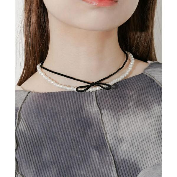 パールベロア2セットネックレス／スメリー（SMELLY）