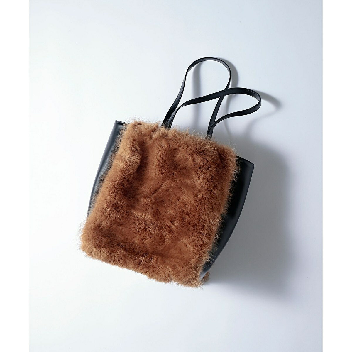 【カタログ掲載】ファーコンビ トートバッグ／自由区（JIYU-KU）