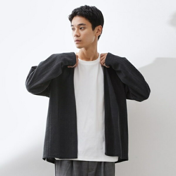 【セットでお買い得!】モールニットカーディガン+長袖Tシャツ 洗濯機OK吸水速乾・毛玉になりにくい(Tシ/ザ ショップ ティーケー(THE SHOP TK)