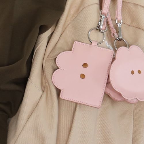 なでウサパスケース／ピンク（MK445）／もくもくちゃん（MokMokchan）