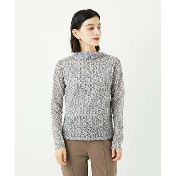 [日本製]シアーボトルネックロゴカットソー／ジョルジュ・レッシュ（GEORGES RECH）