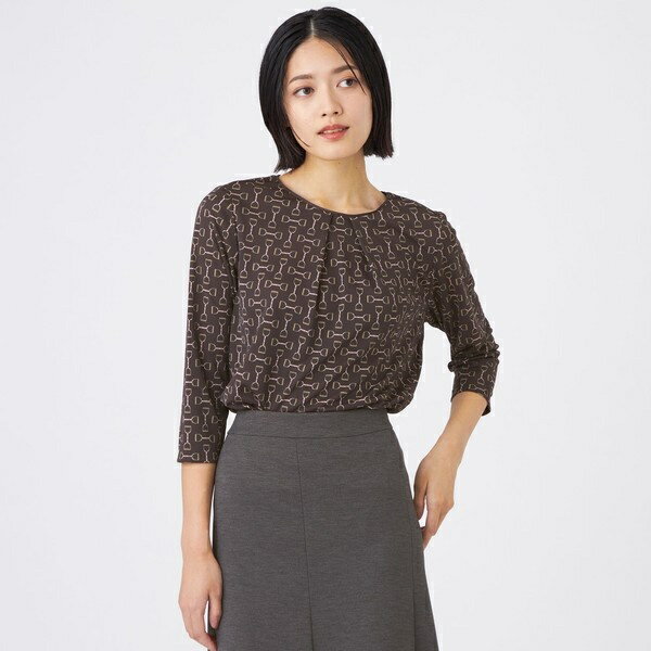 【吸水速乾・UV・接触冷感・ウォッシャブル】ビットエアファインブラウス／トランスワーク（TRANS WORK）