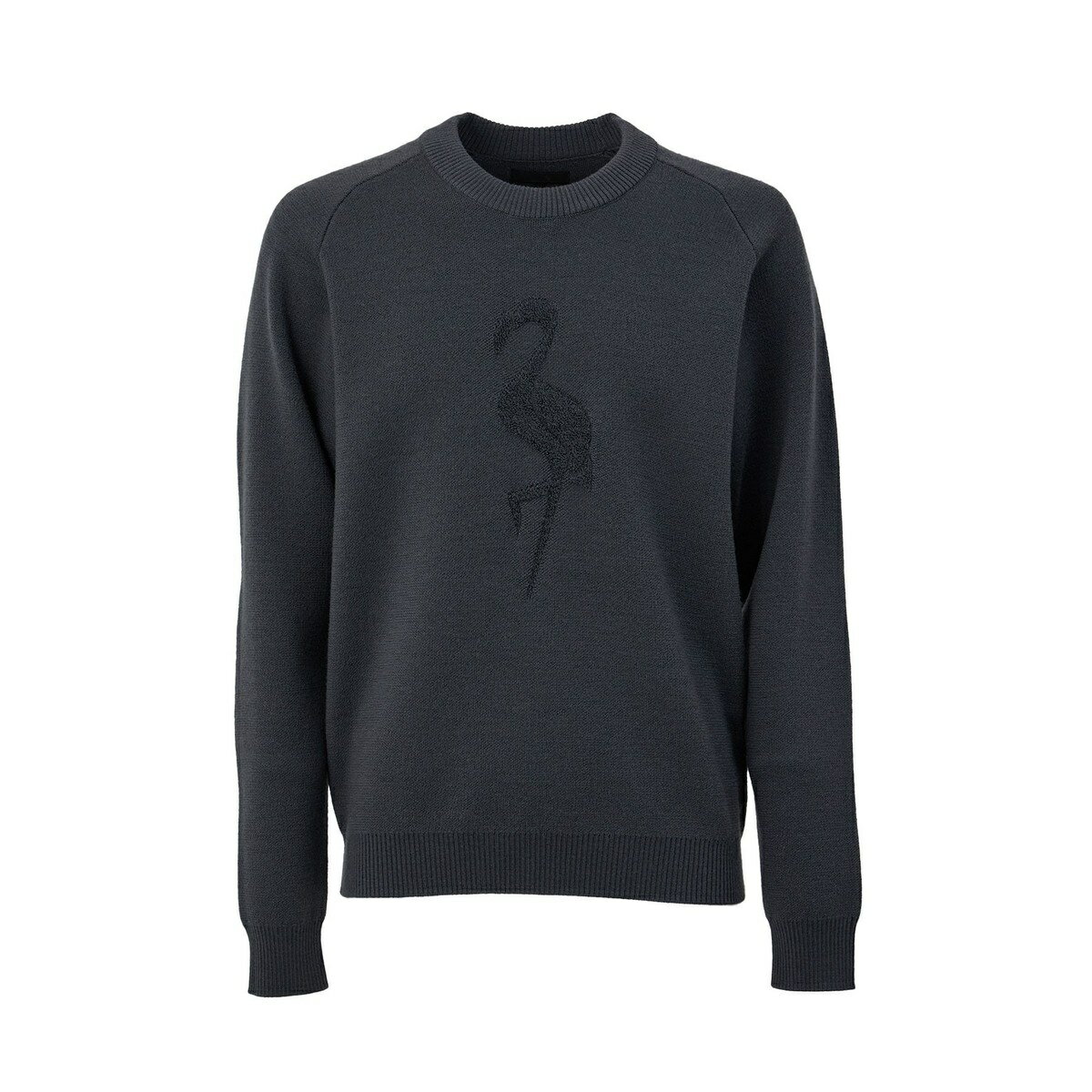 【NOIR】フラミンゴモチーフクルーセーター/ジュン&ロぺ(JUN&ROPE')