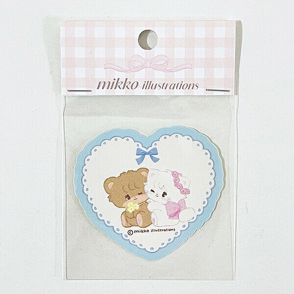 mikko illustrations ミッコ ムース＆ラテ ダイカットステッカー 文具 ／パーフェクト・ワールド・トーキョー（Perfect World Tokyo）